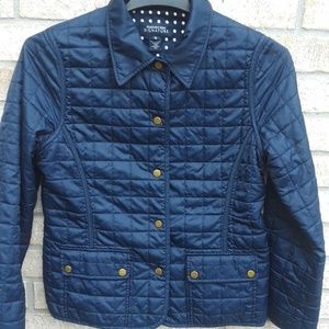 SIZE M. JOHNES NEW YORK SIGNATURE  PUFFER JACKET.